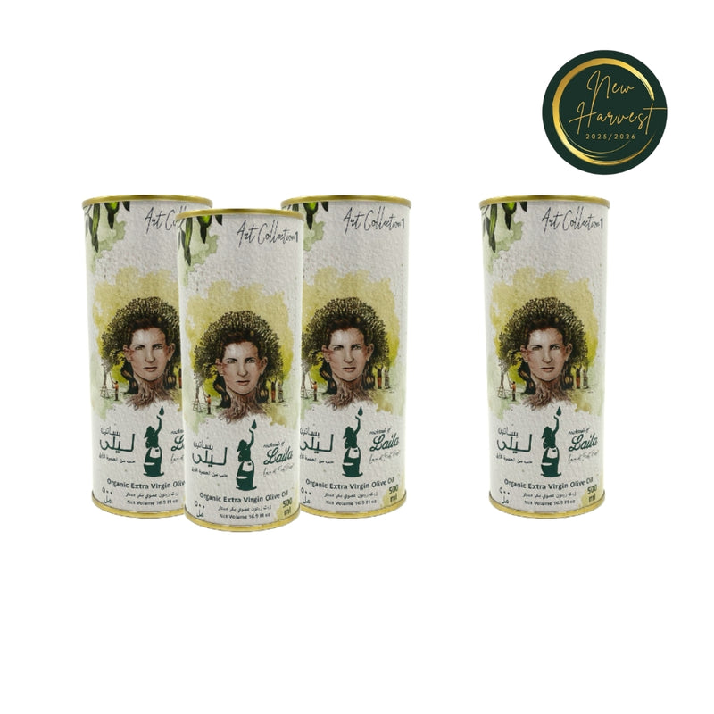 NEW HARVEST 3+1 Free Extra Virgin Organic Olive Oil Can