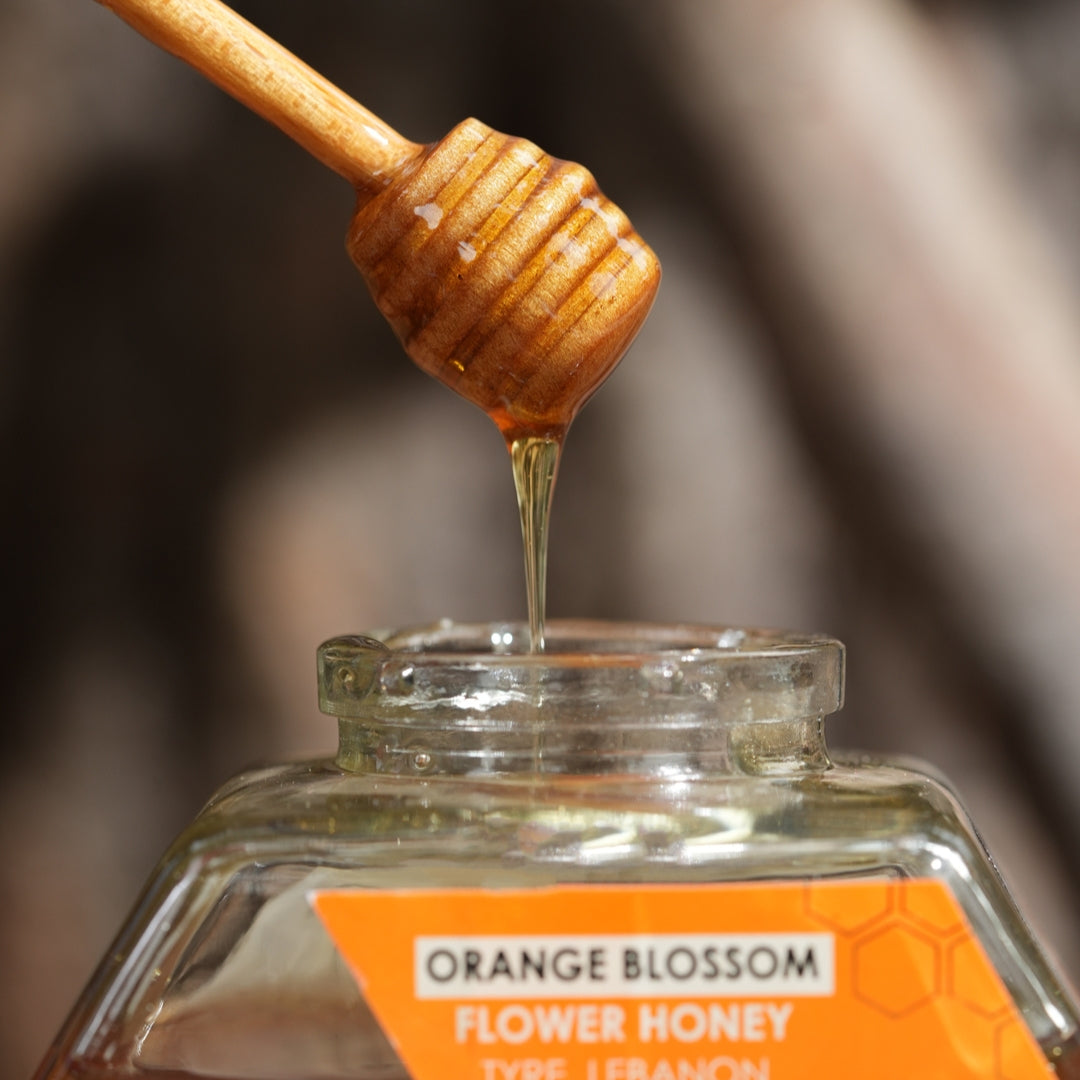 Natural Orange Blossom Flower Honey Jar
