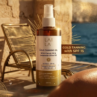 Gold Tanning Oil with Carrot Oil & Lebanese Olive Oil, SPF 15 UV Protection